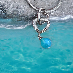 Collier Perla del Cuore Pietre Albe