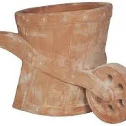 VASO TERRACOTTA A CARRIOLA CM.53