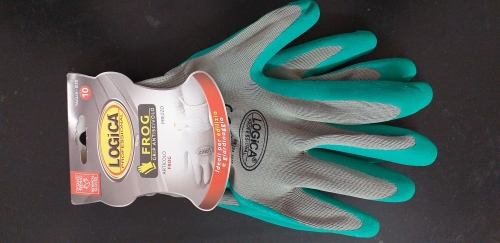 GUANTO LOGICA FROG GRIGIO/VERDE C/GRIP ANTISCIVOLO