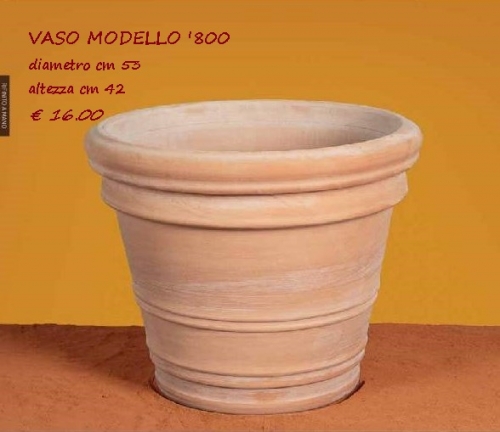 VASO DOPPIO BORDO LISCIO  MODELLO 800 