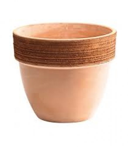 VASO TERRACOTTA PATAVIUM GRAFFIATO CM.14