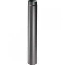 TUBO ACCIAIO PORC. NERO  SPESSORE 2 mm   H.100  DIAMETRO 12cm