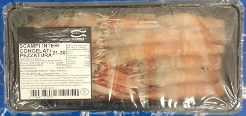 Scampi interi 20-30