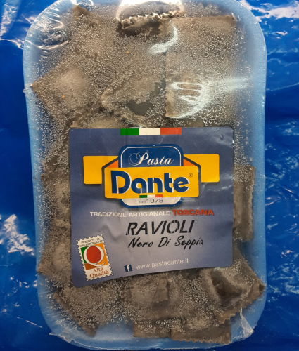 Ravioli al Nero di Seppia Dante